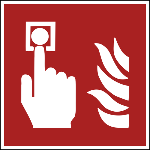 Fire Alarm Silhouette Clipart