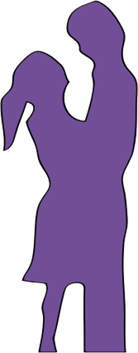 Silhouette Drawing Of Man And Woman Clipart