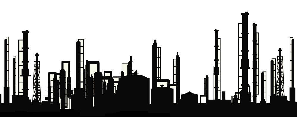 Refinery Pipe Oil Silhouette Factory Free Transparent Image HQ Clipart