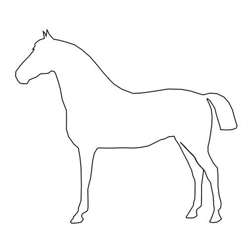 Very Simple Horse Clipart