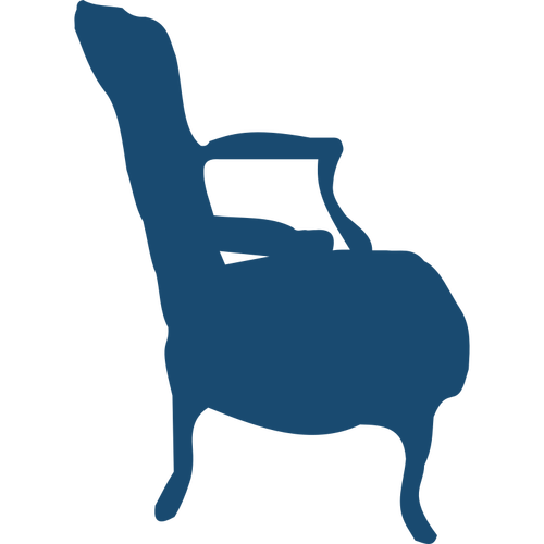 Low Armchair Silhouette Clipart