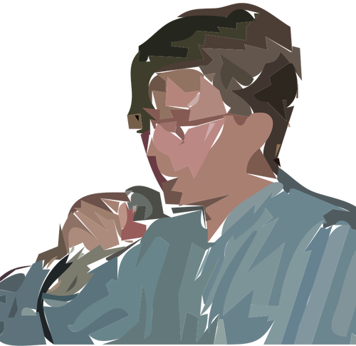 A Man Singing Clipart