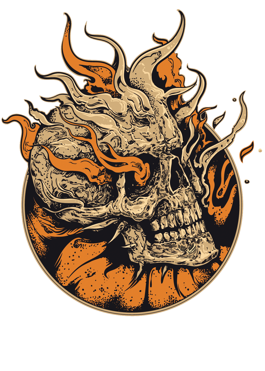 Art Skeleton Skull Illustration Vector Flame Human Clipart