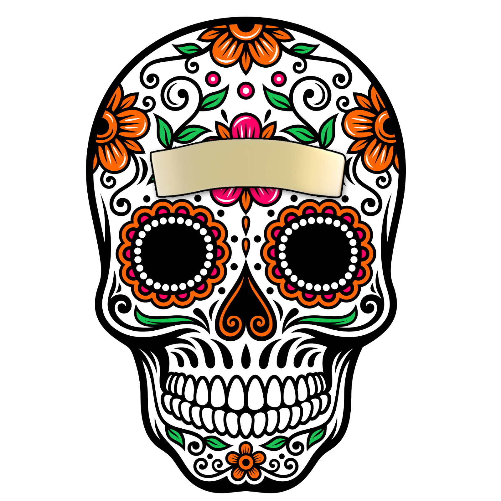 Skull La Calavera Catrina Dead Paper Of Clipart