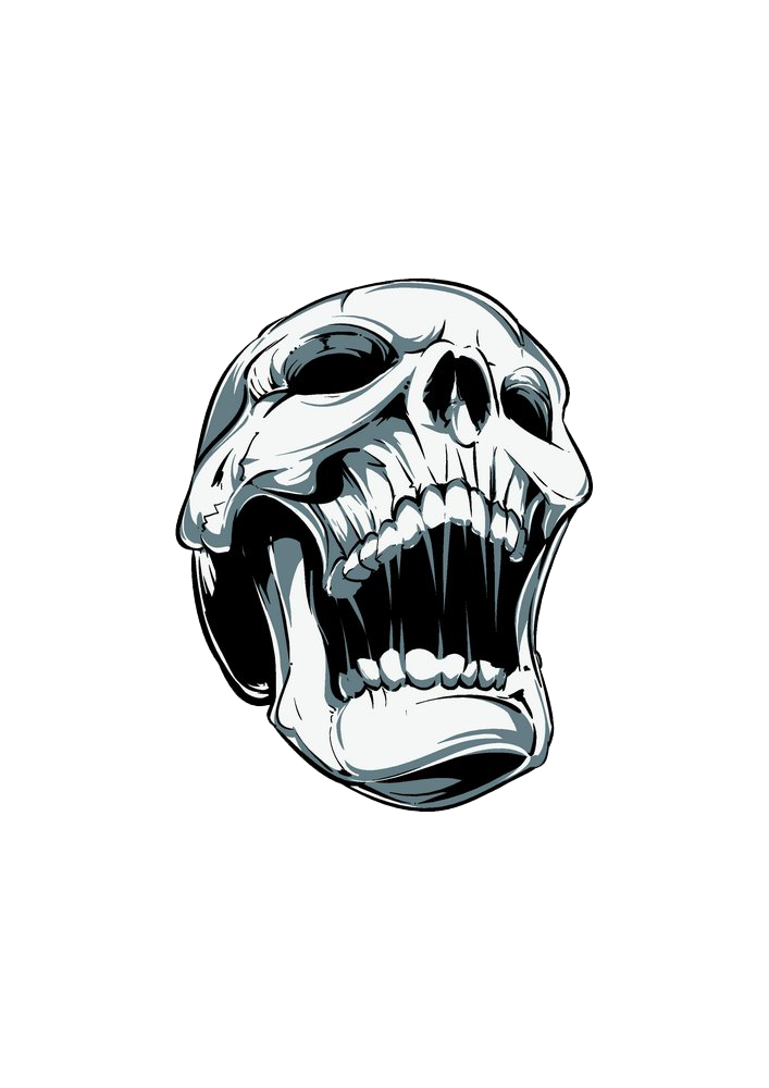 Screaming Skull Free Download PNG HQ Clipart