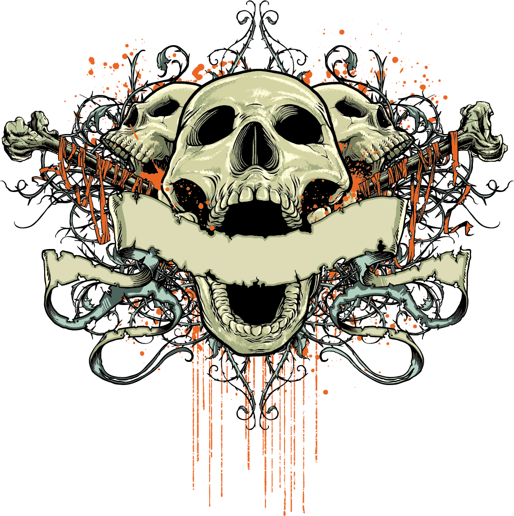 T-Shirt Element Design Skull Fashionable Free Clipart HD Clipart