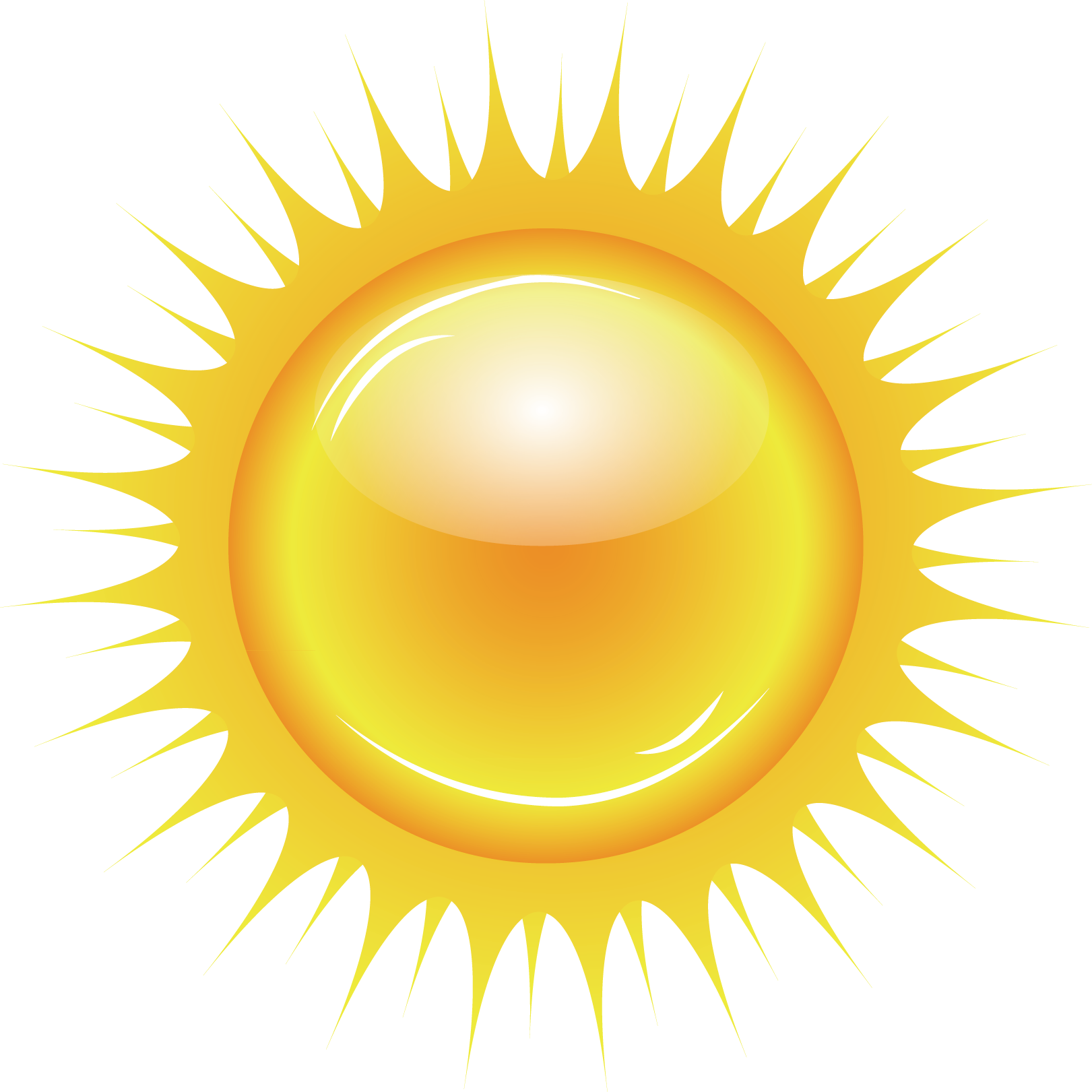 Vector Sun Sunshine Yellow Free Clipart HD Clipart