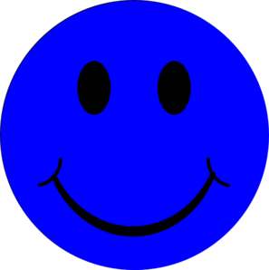 Blue Smiley Face At Clker Vector Clipart