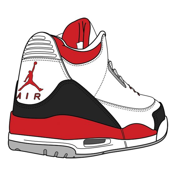 Sneaker Jordan Shoes Drawings Brands Hd Photo Clipart