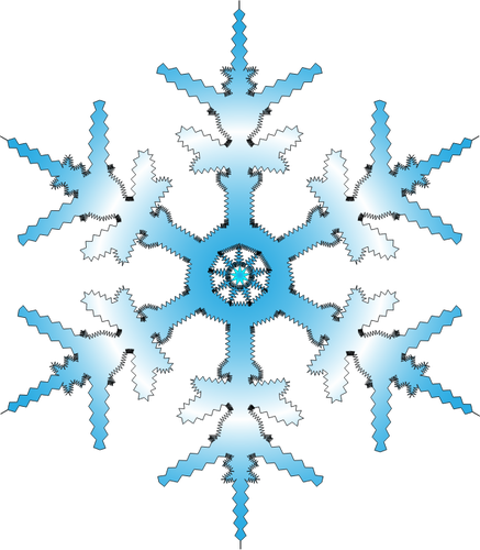 Blue Snowflake Clipart