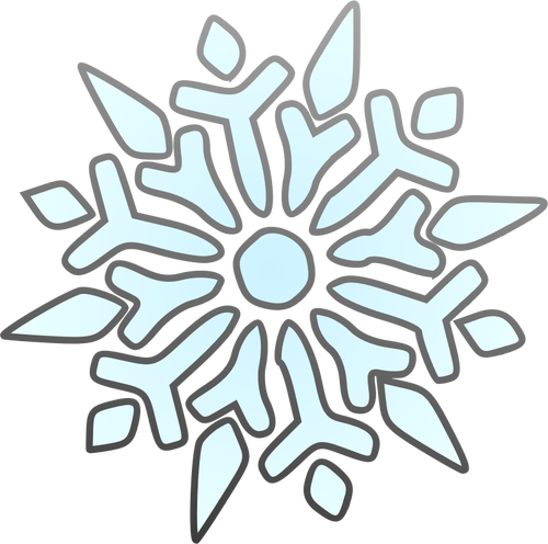 Of Segmented Snowflake Clipart