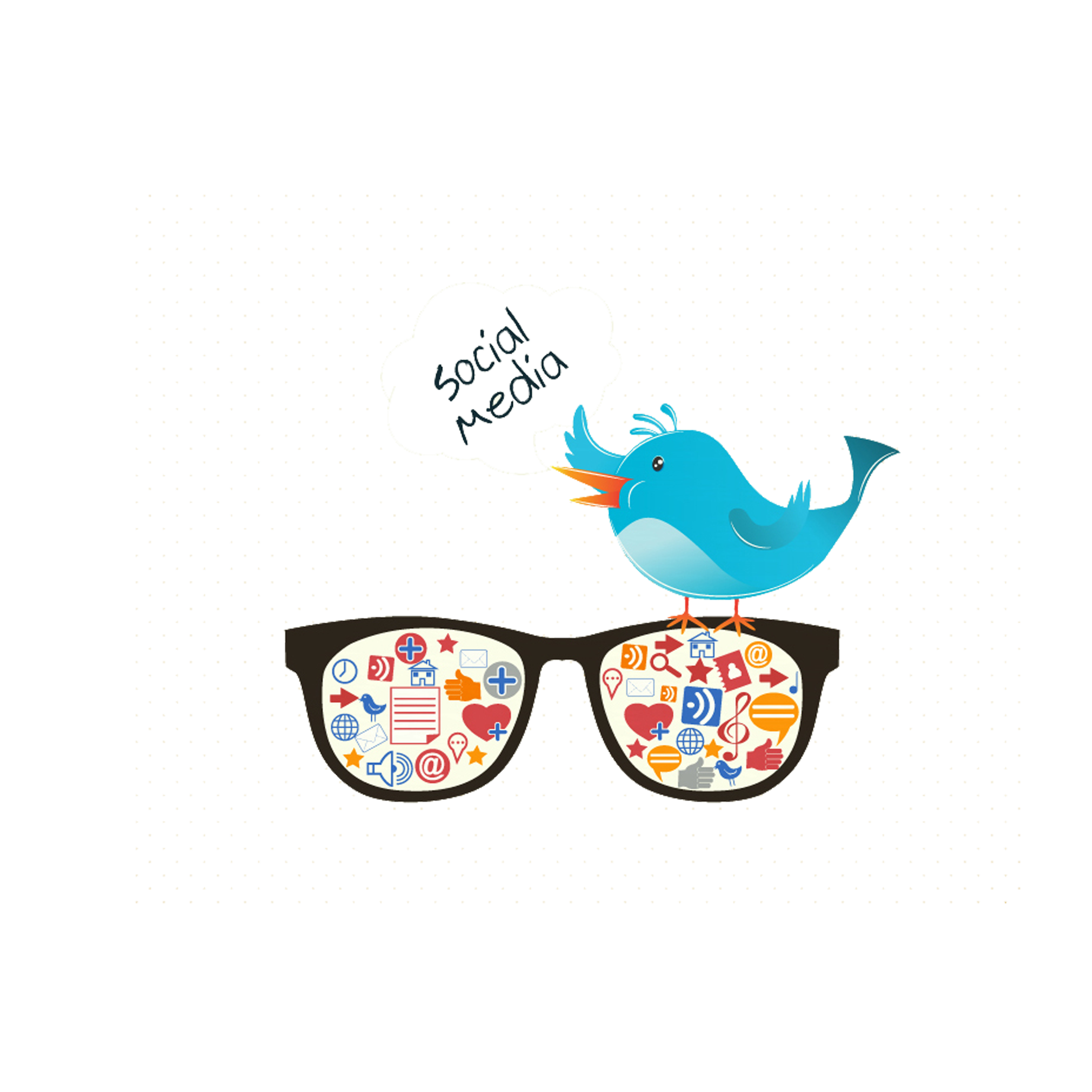 Media Twitter Illustration Social Bluebird Icon Clipart