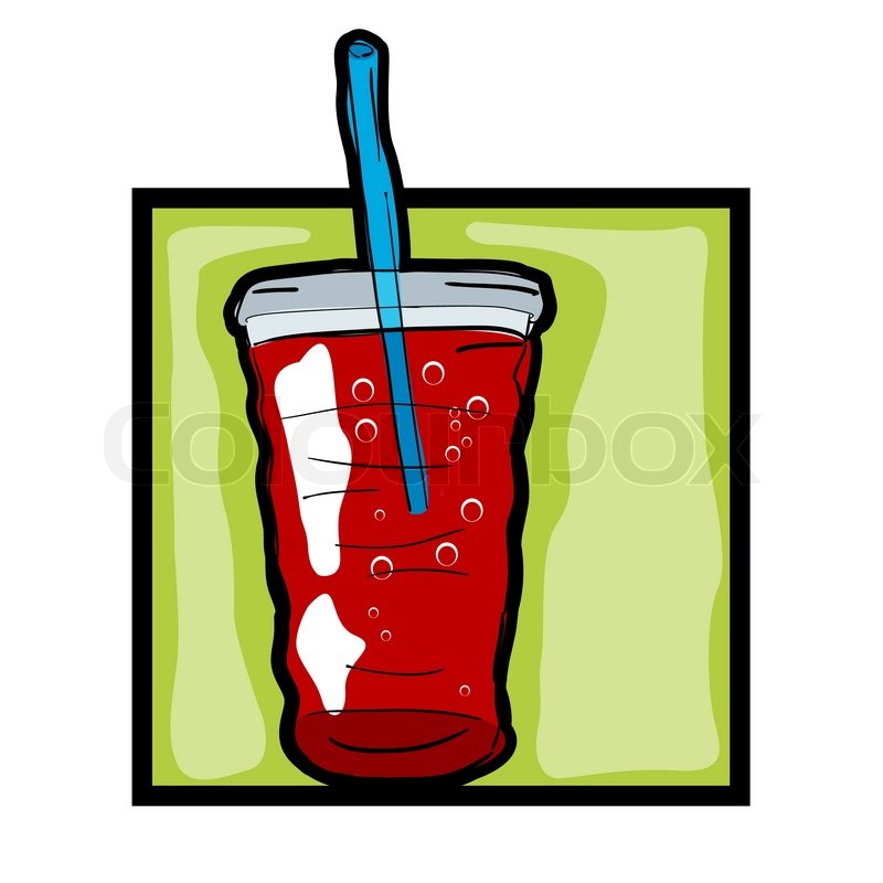 Classic Graphic Icon With Fresh Soda Vector Clipart