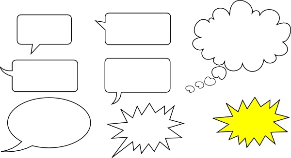 Svg Speech Bubbles Vector In Open Office Clipart