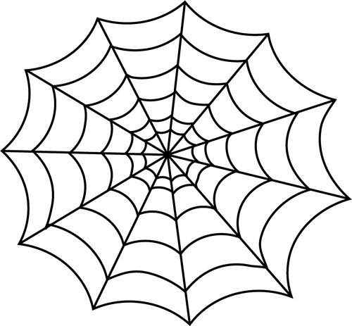 Black And White Spider Web Black And Clipart