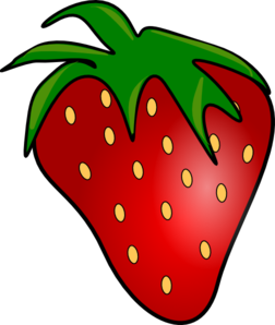 Red Delicious Strawberry At Vector Image Png Clipart