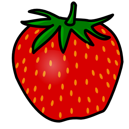 Strawberry Black And White Image Png Clipart