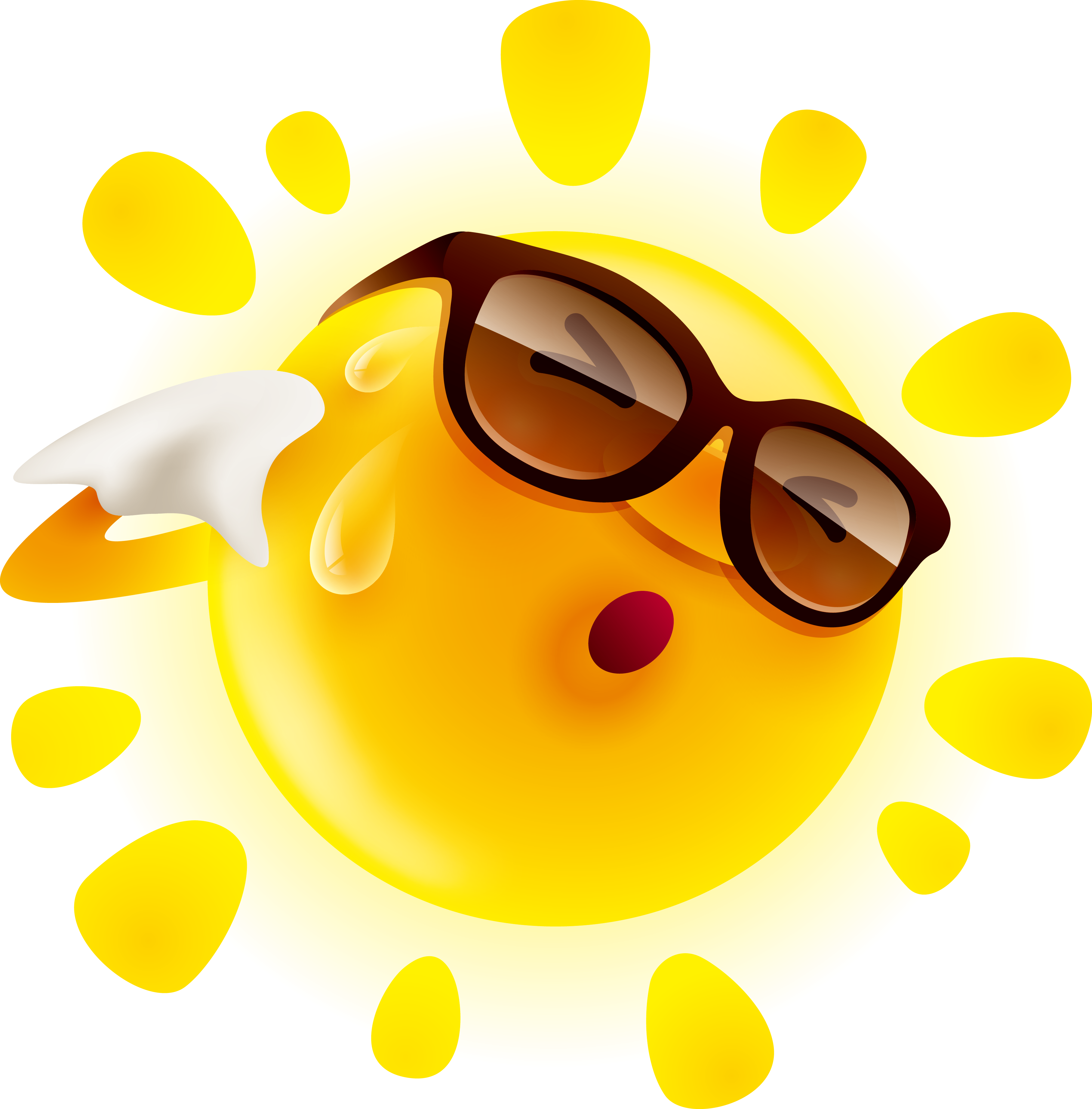 Sun Feeling Cartoon PNG Free Photo Clipart