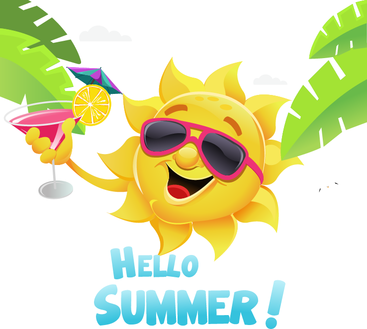 Download Summer Great Sun Illustration Element Fresh ...