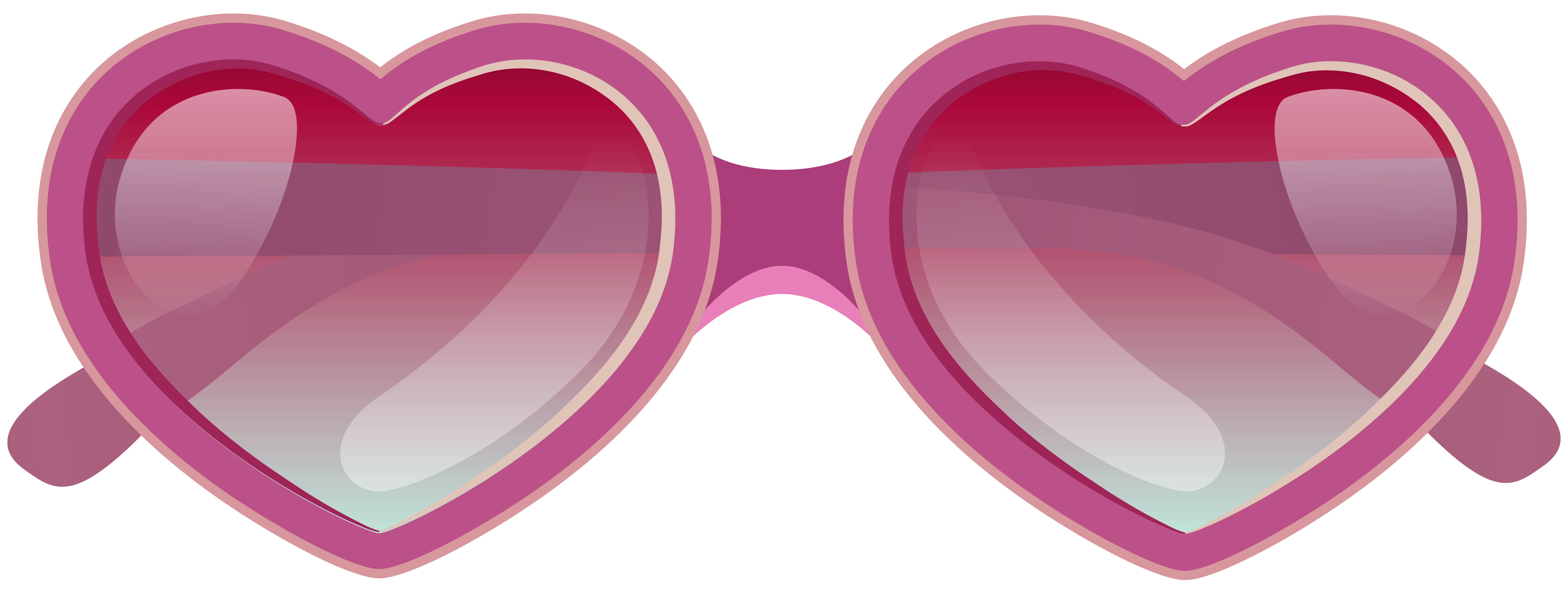 Pink Heart Sunglasses Image Png Image Clipart