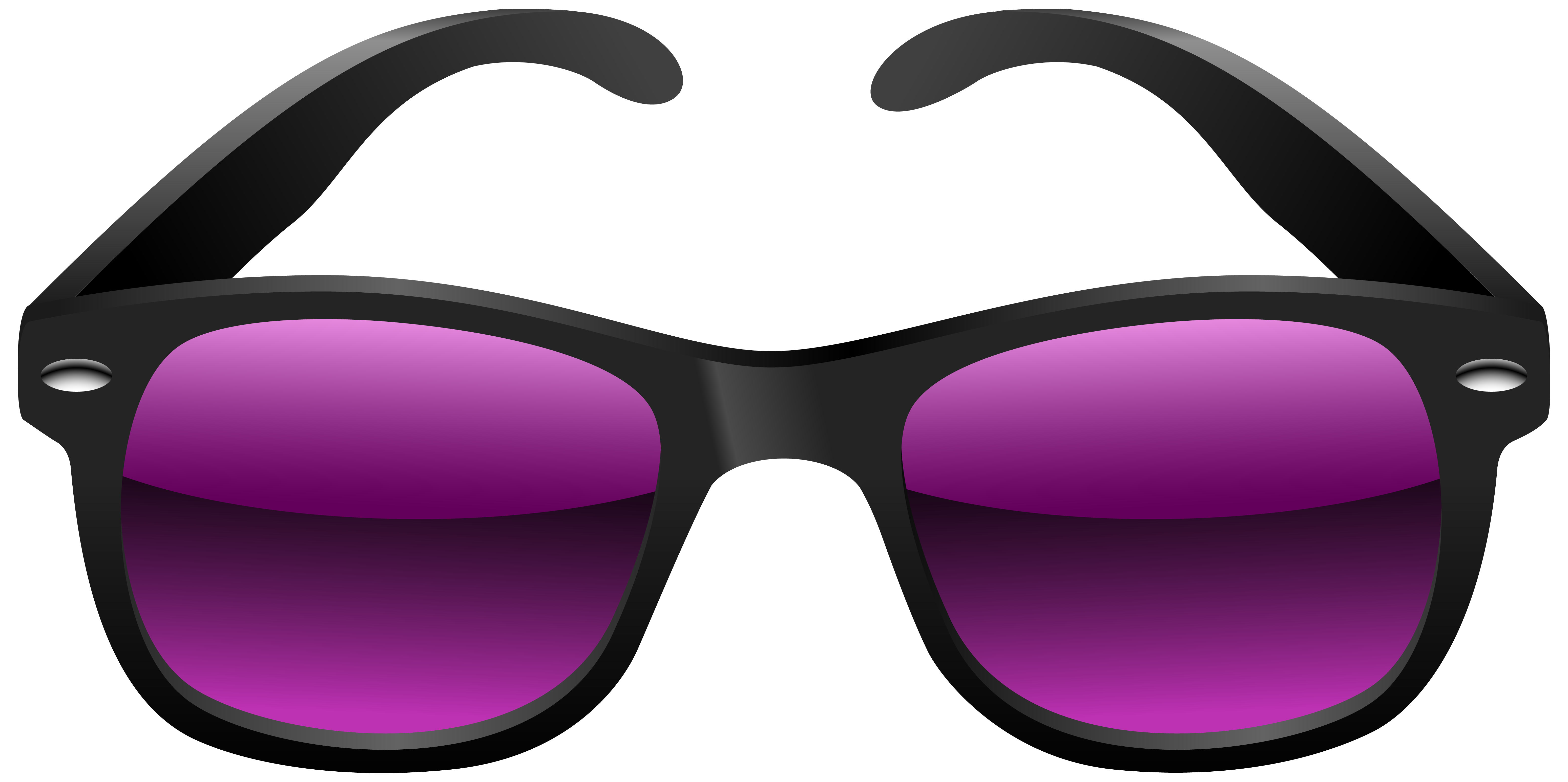 And Black Purple Sunglasses PNG Image High Quality Clipart