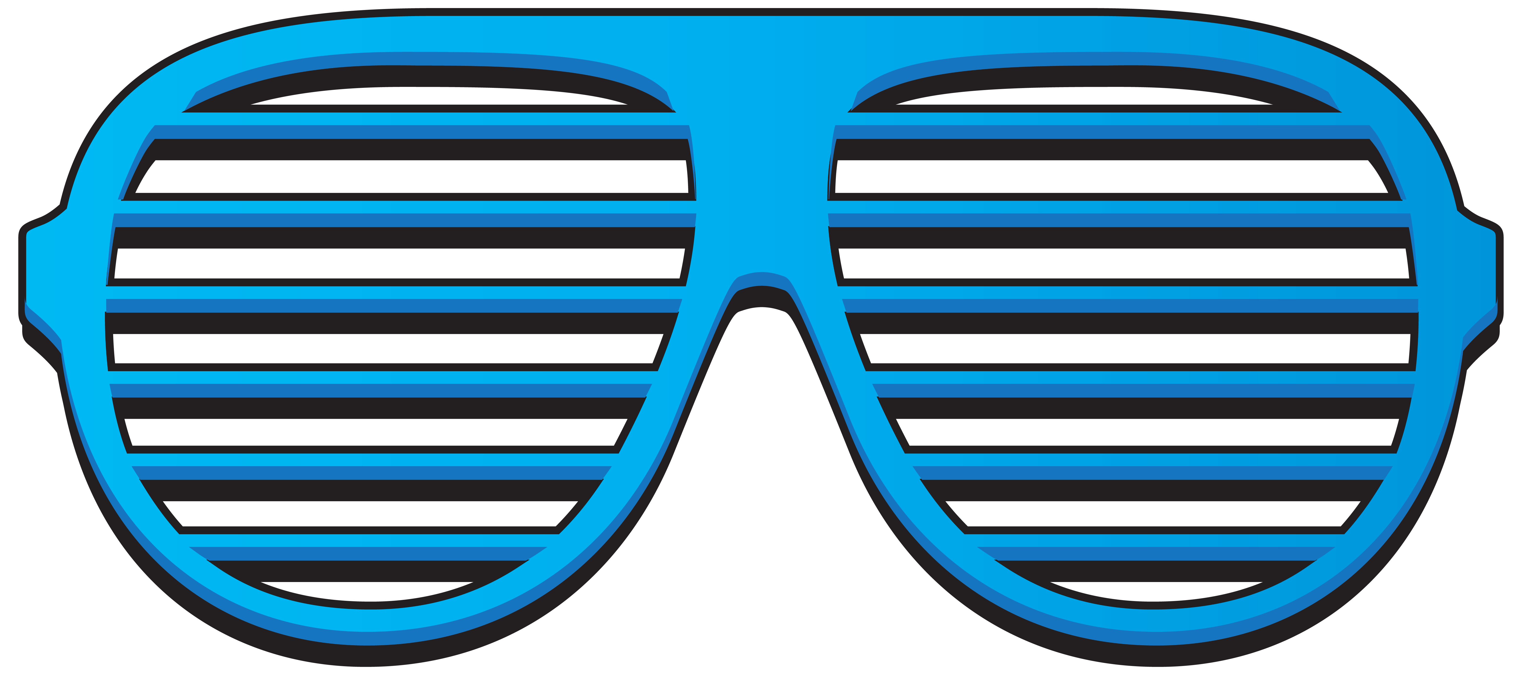 Blind Blue Sunglasses Shades Shutter Window Clipart