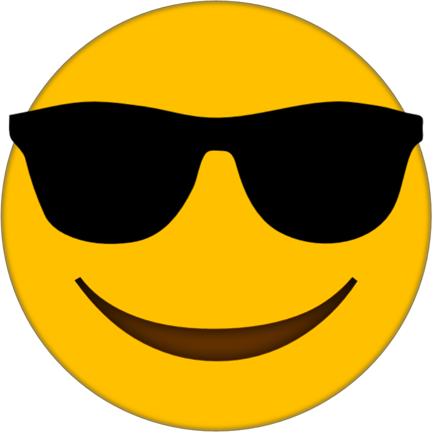 Emoticon Smiley Sunglasses Emoji Free PNG HQ Clipart
