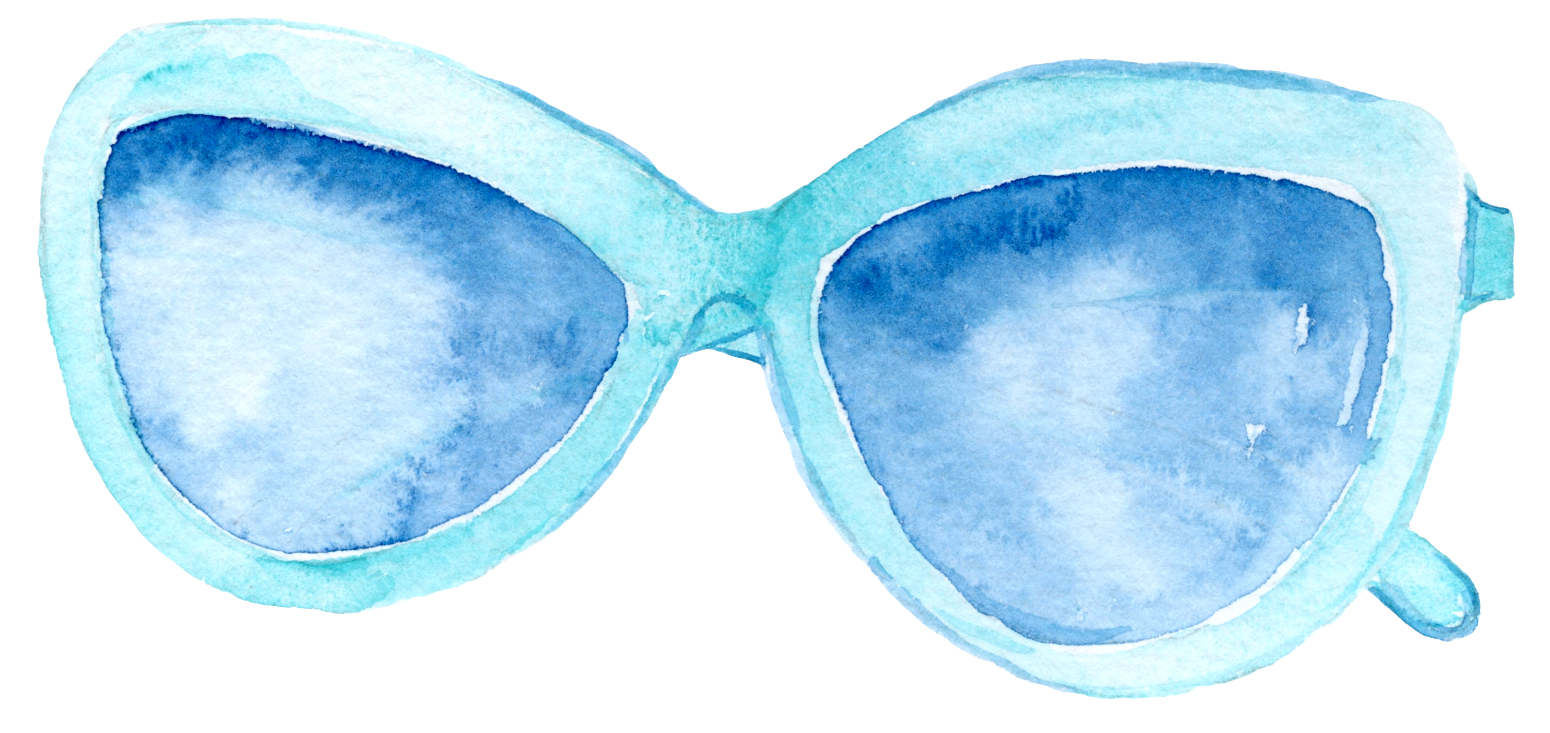 Blue Goggles Sunglasses PNG Download Free Clipart