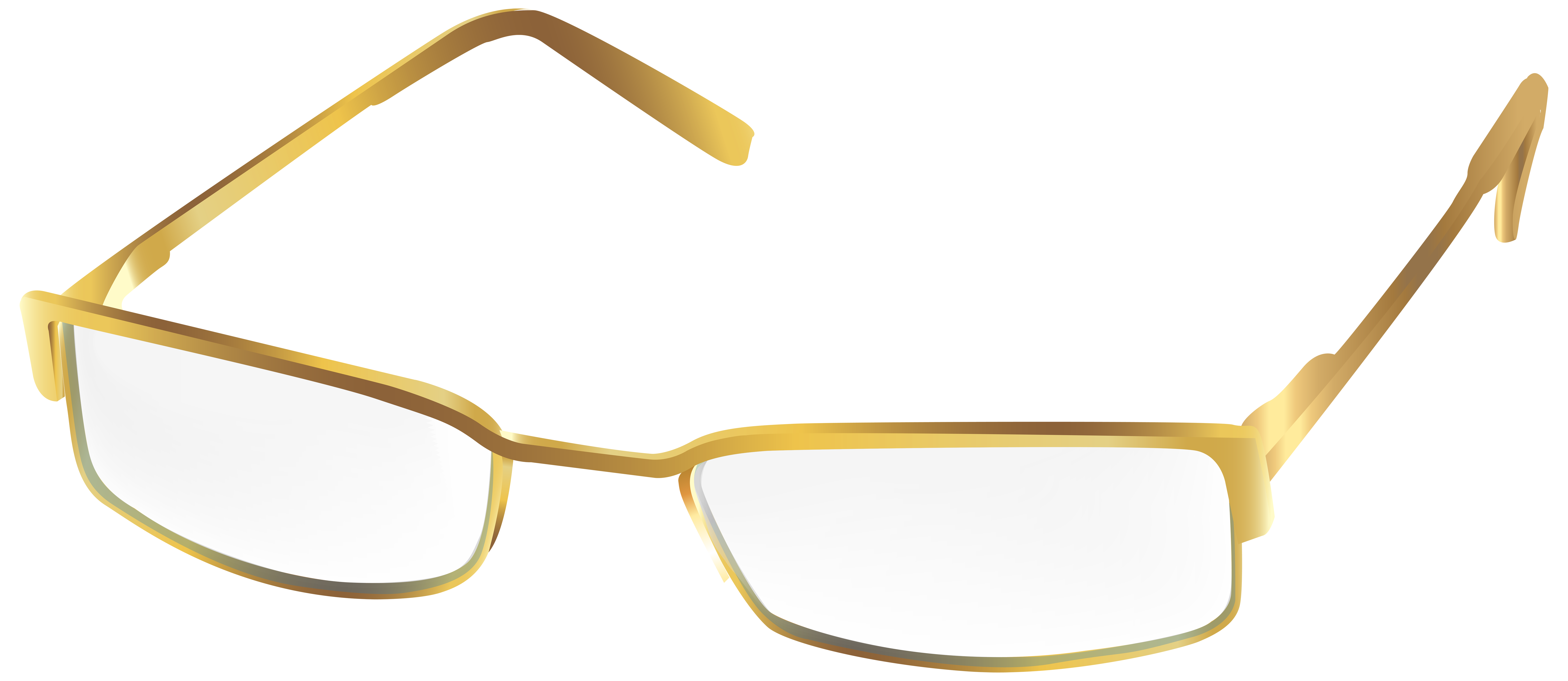 Sunglasses Transparent Gold Glasses PNG Download Free Clipart