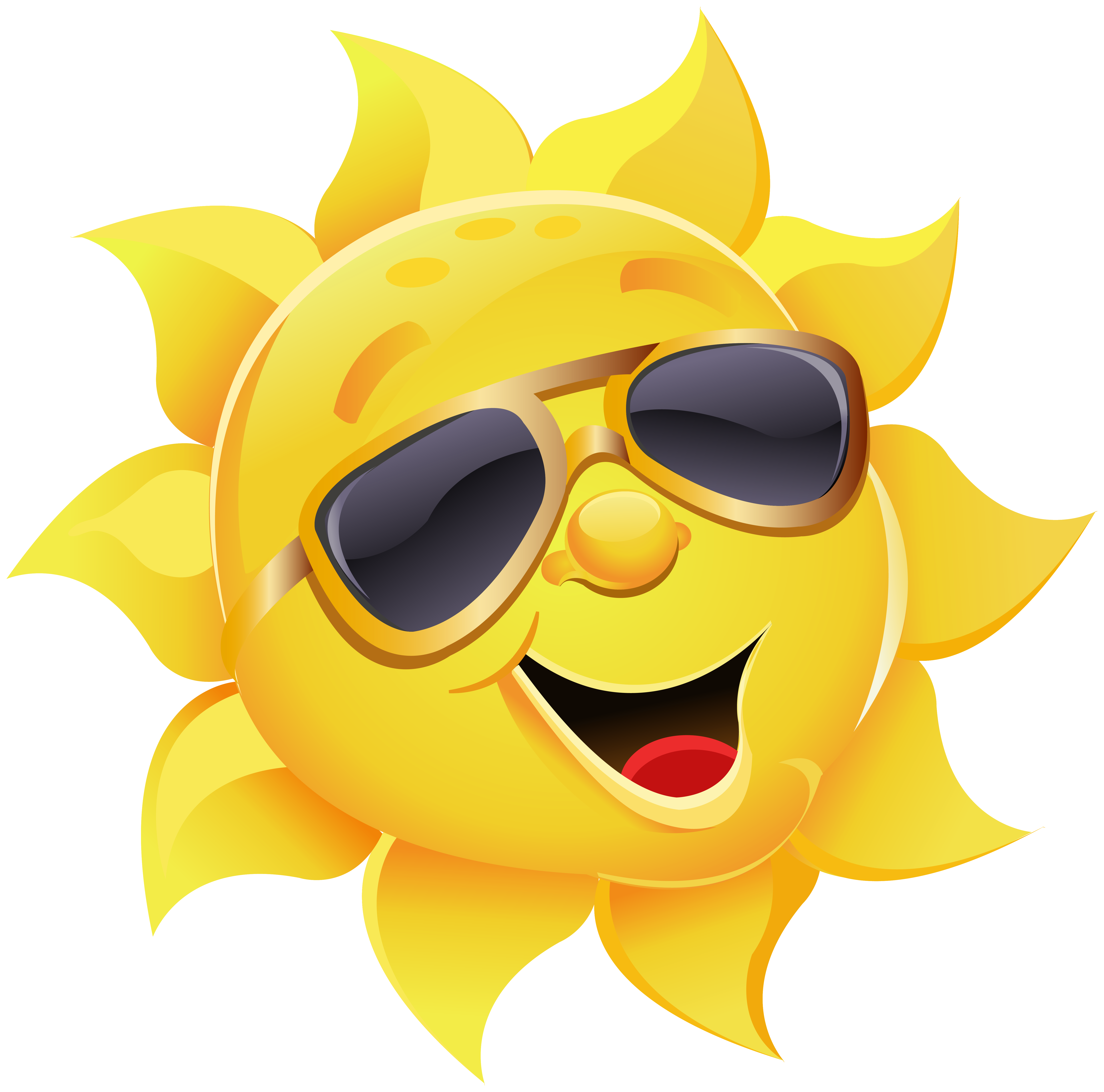 Sunglasses Sun Illustration With Aviator Stock Clipart
