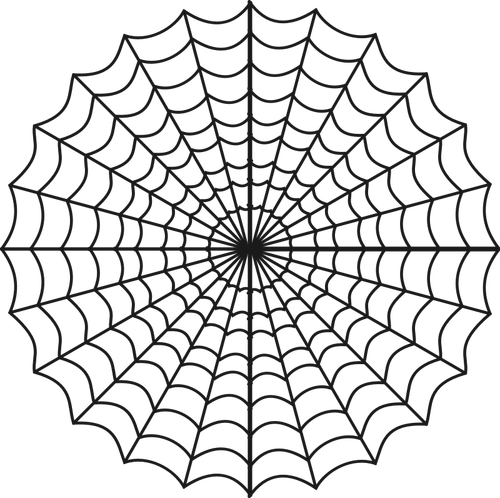 Of Stylized Spider Web Clipart