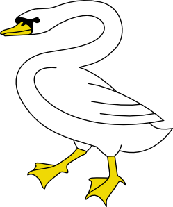 Swan At Vector Download Png Clipart
