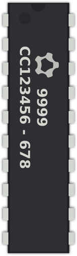 Generic 20-Pin Ic Chip Clipart