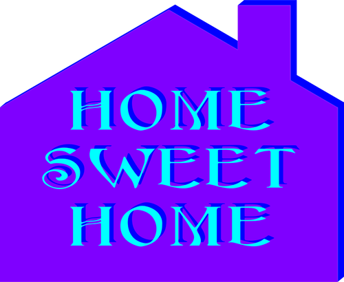 Home Sweet Home Poster Clipart