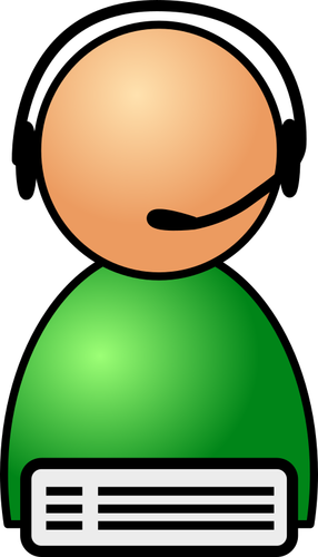 Symbol For Helping People On The Reception Clipart