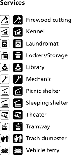 Pictograms For Different Services Clipart
