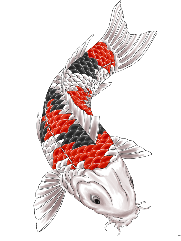 Butterfly Koi Artist Sleeve Tattoo Free HD Image Clipart