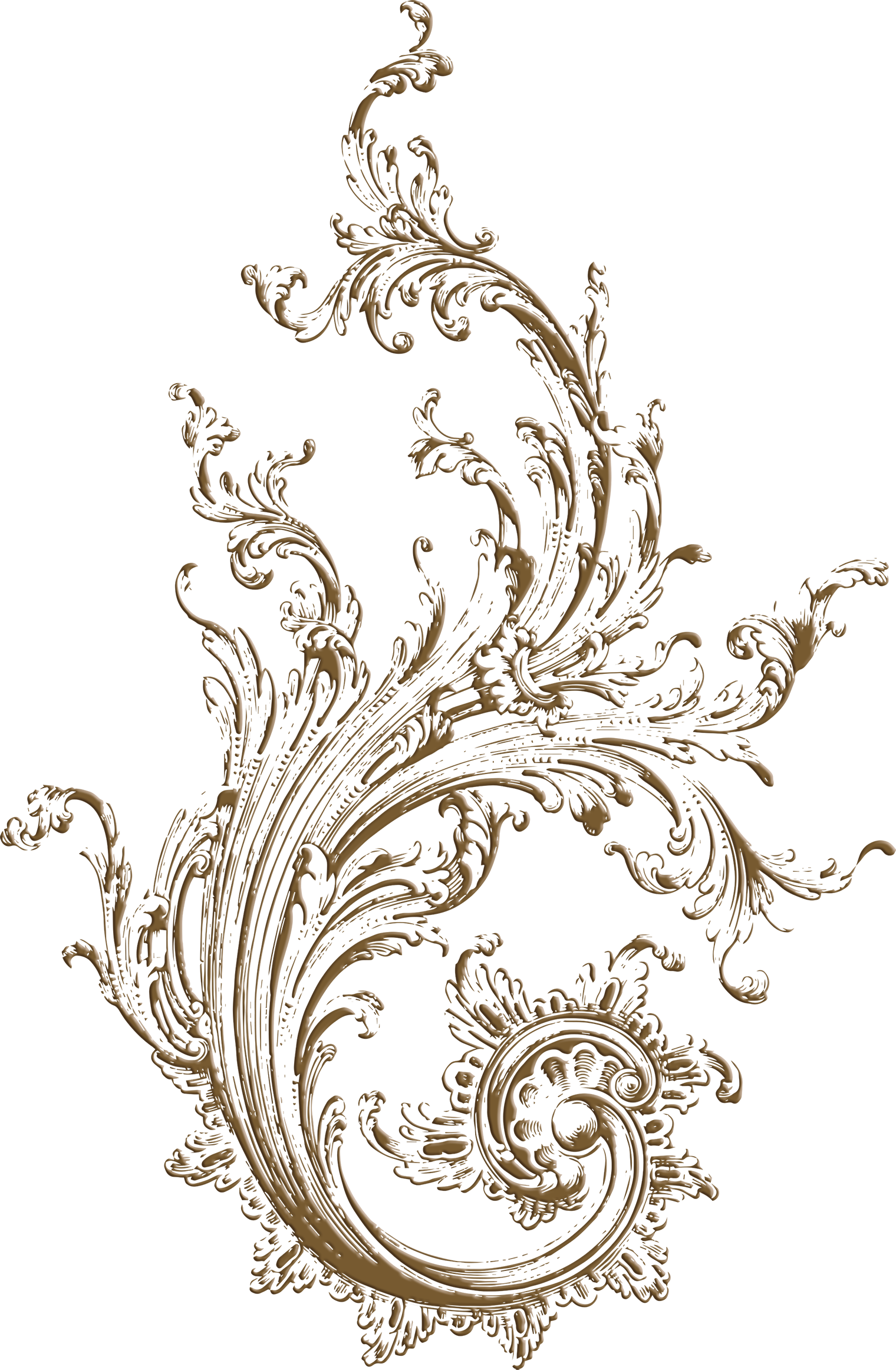 Engraving Tattoo Baroque Filigree Sleeve PNG File HD Clipart