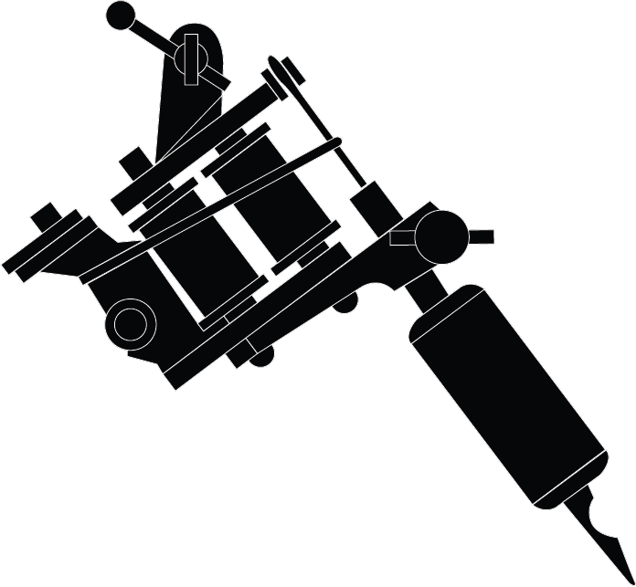 Tattoo Portable Foldable Gun Machine Graphics J&S Clipart