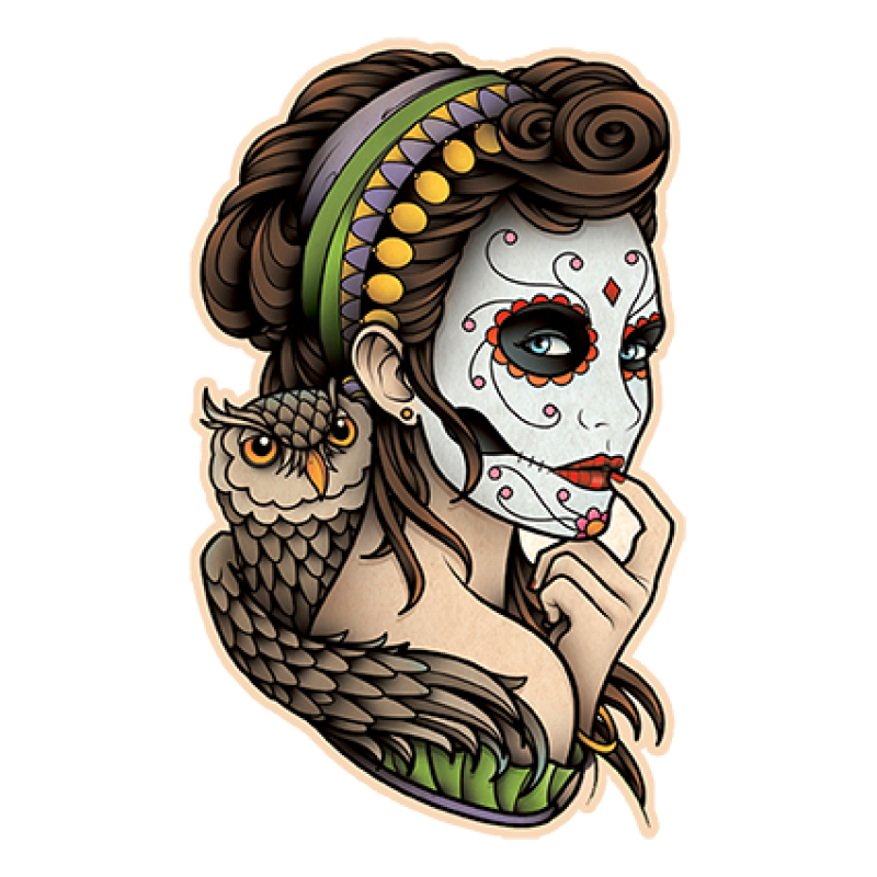 Tattoo Flash La Calavera Catrina Dead Of Clipart