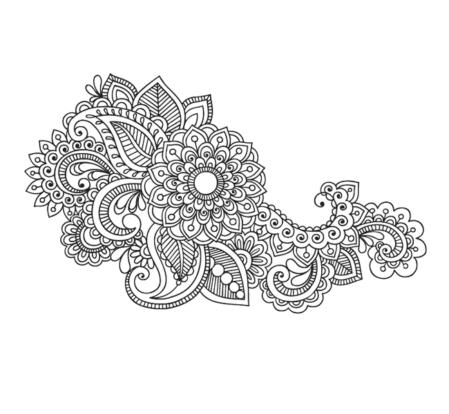 Paisley Pattern Ornament Textile Artwork Mandala Clipart