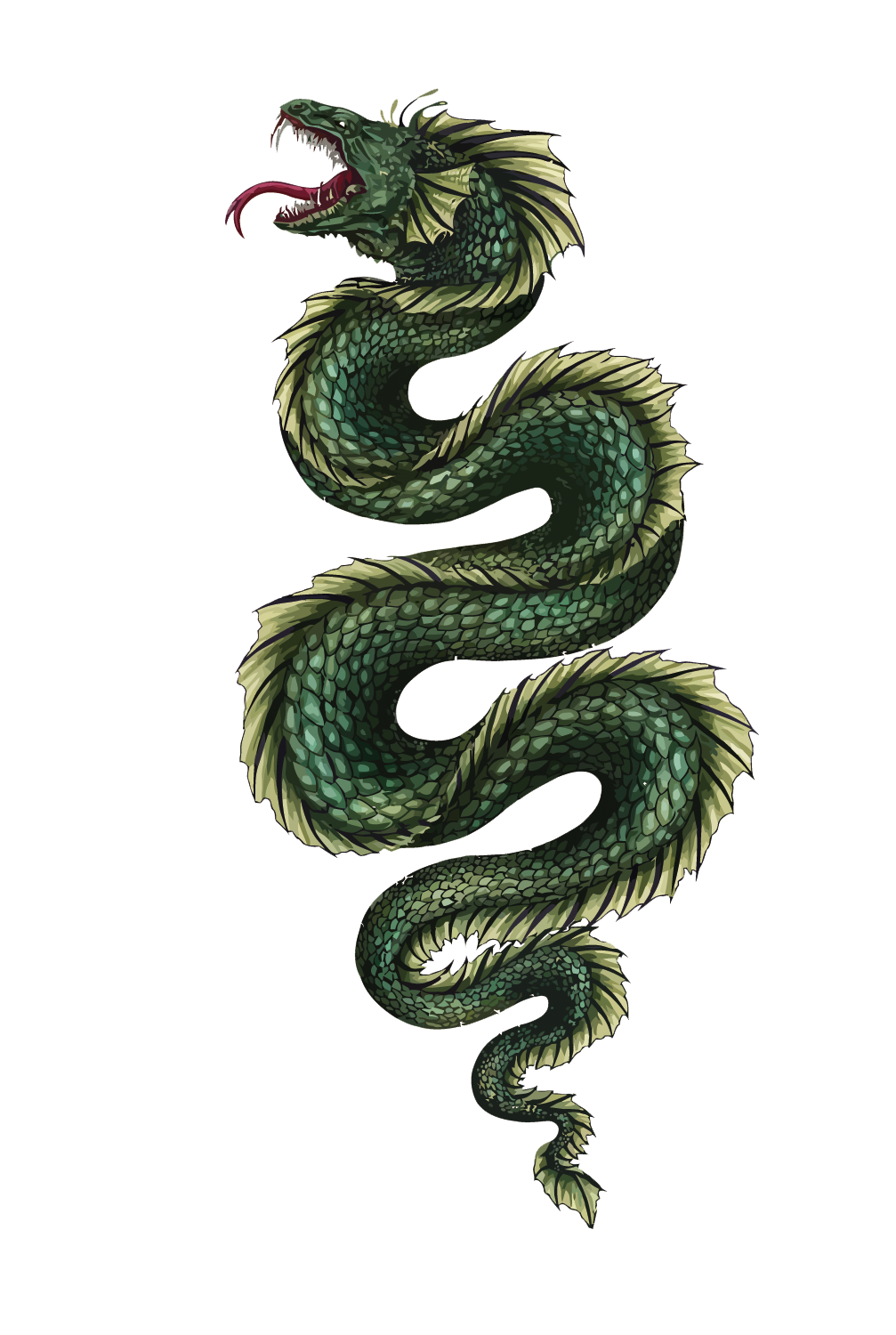 Midgard Serpent Chinese Dragon Vector Jxf6Rmungandr Odin Clipart