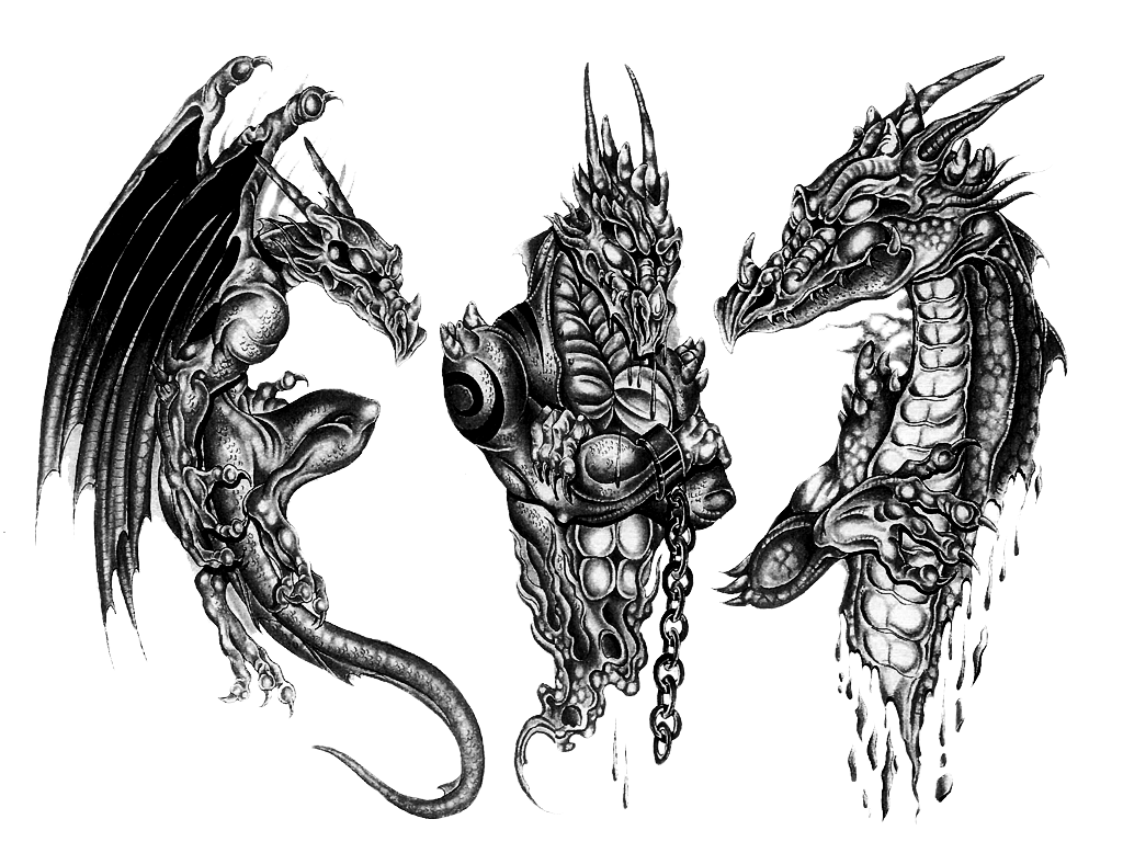Dragon Tattoo Ink Sleeve Artist PNG Download Free Clipart