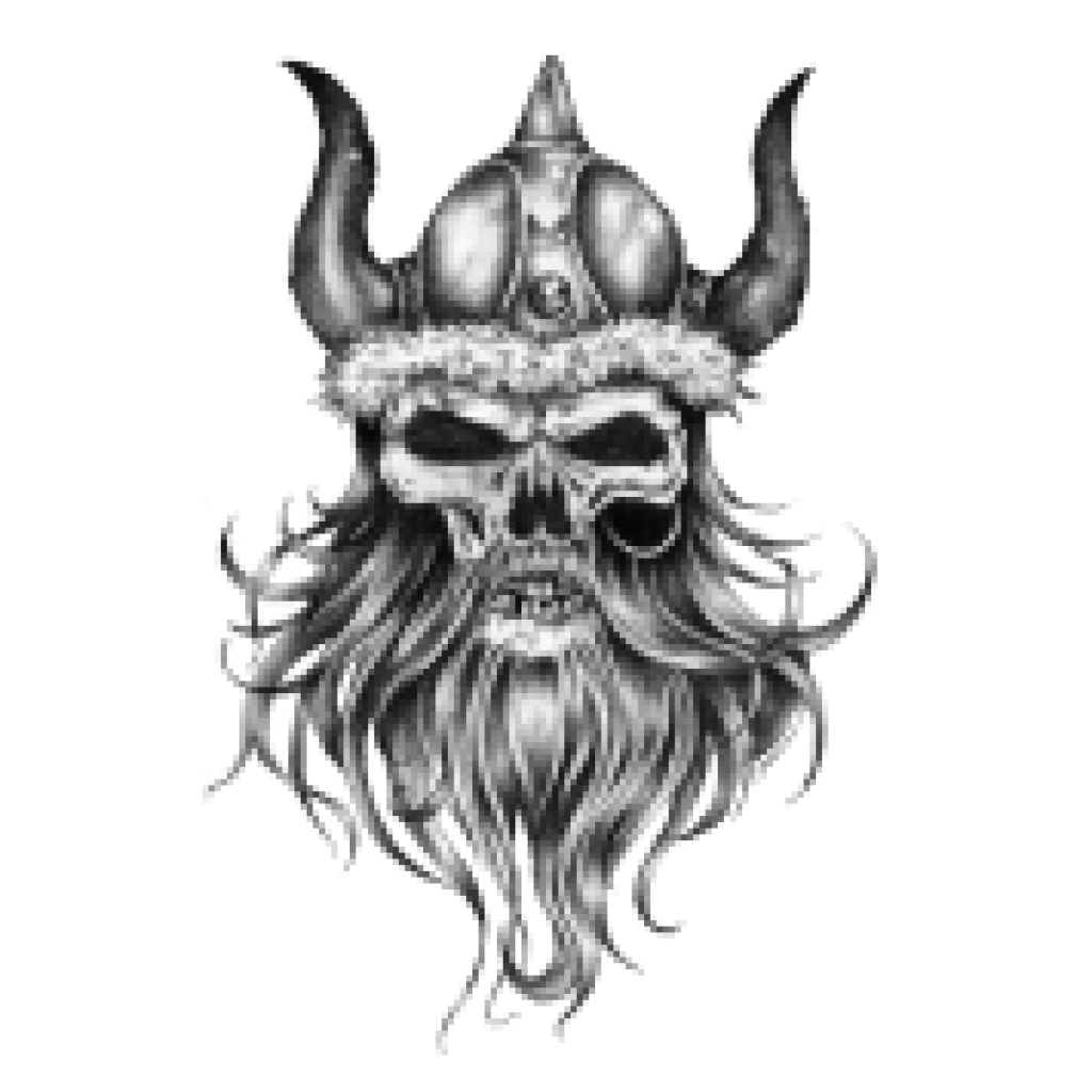 Viking Tattoo Art Skull Human Symbolism Drawing Clipart