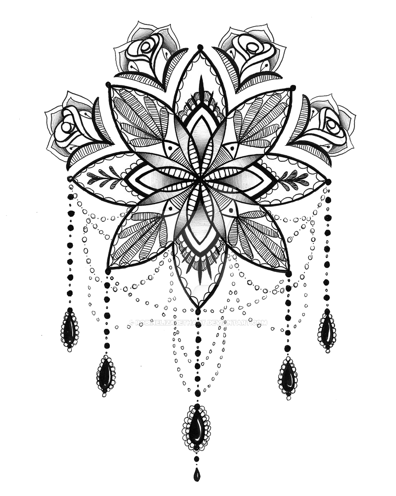 Tattoo Mandala Henna Drawing Free HD Image Clipart