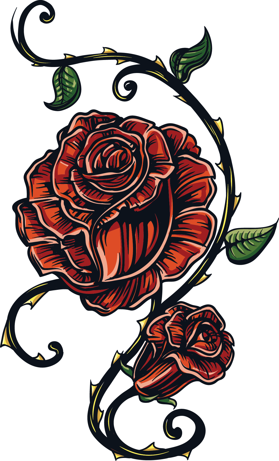 Vector T-Shirt United Tattoo States Flower Flowers Clipart