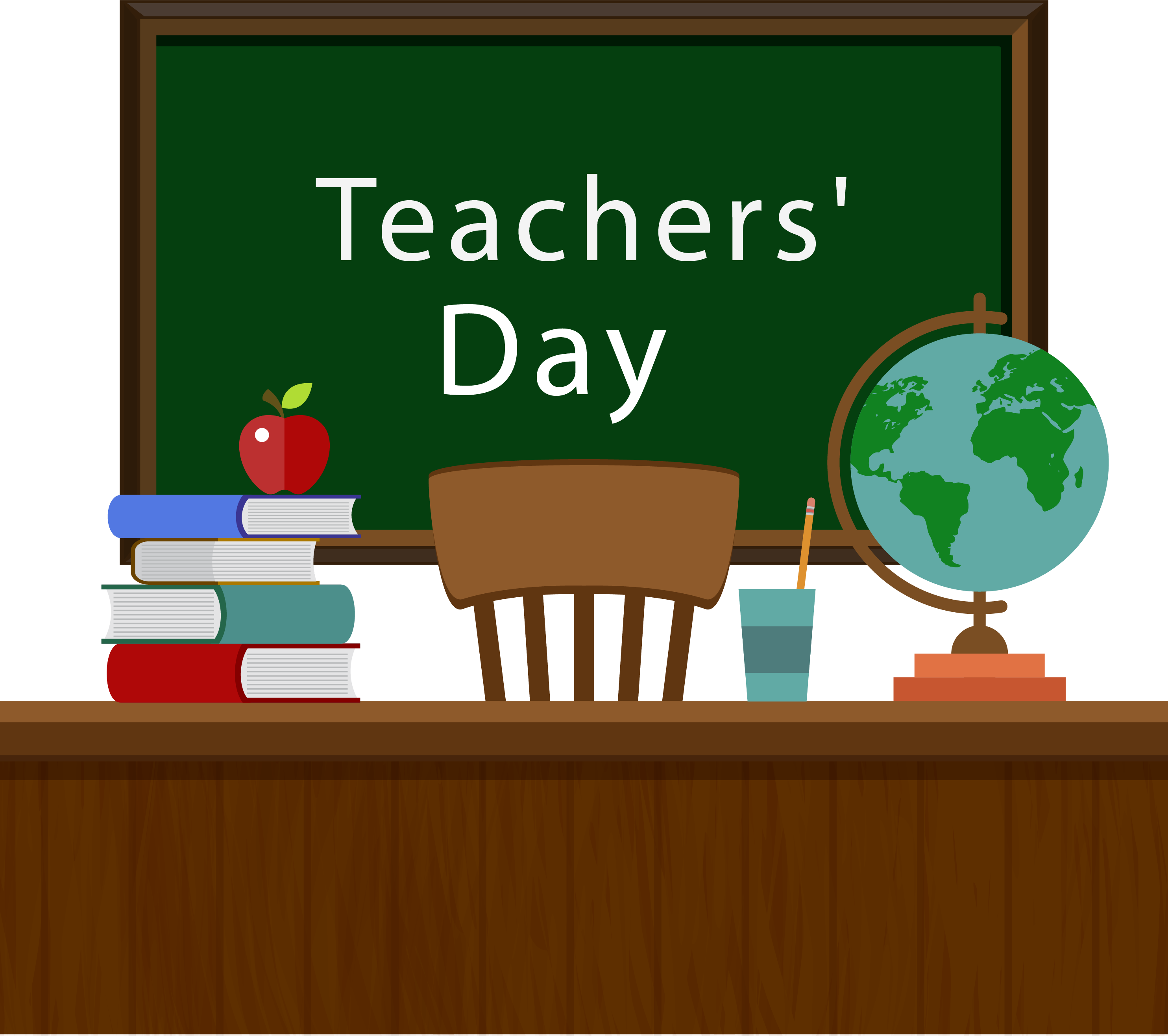 Blackboard Creative Podium Vector Design Teachers Student Clipart