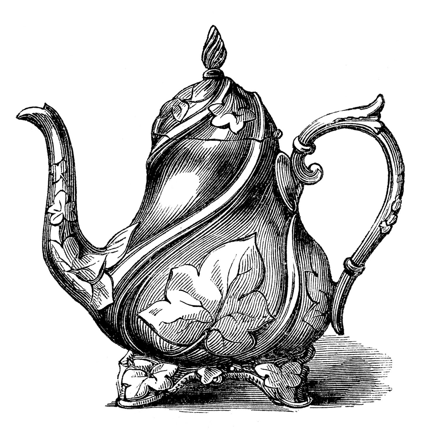 Victorian Teapot Download Png Clipart