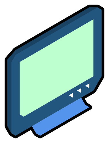 Isometric Tv Clipart