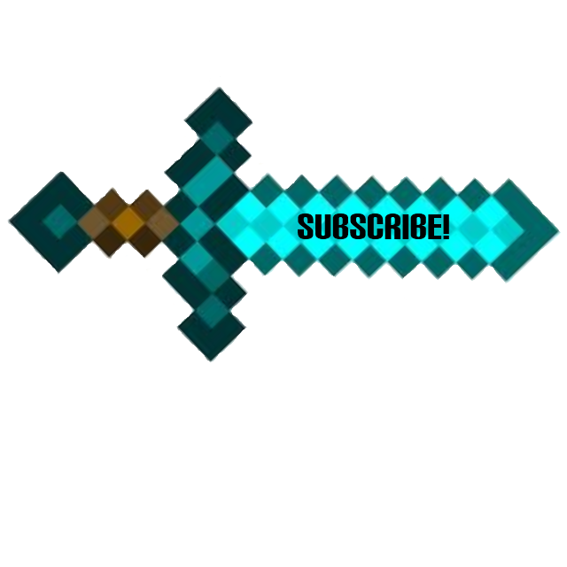 Sword Subscribe Game Master Template Video Minecraft Clipart